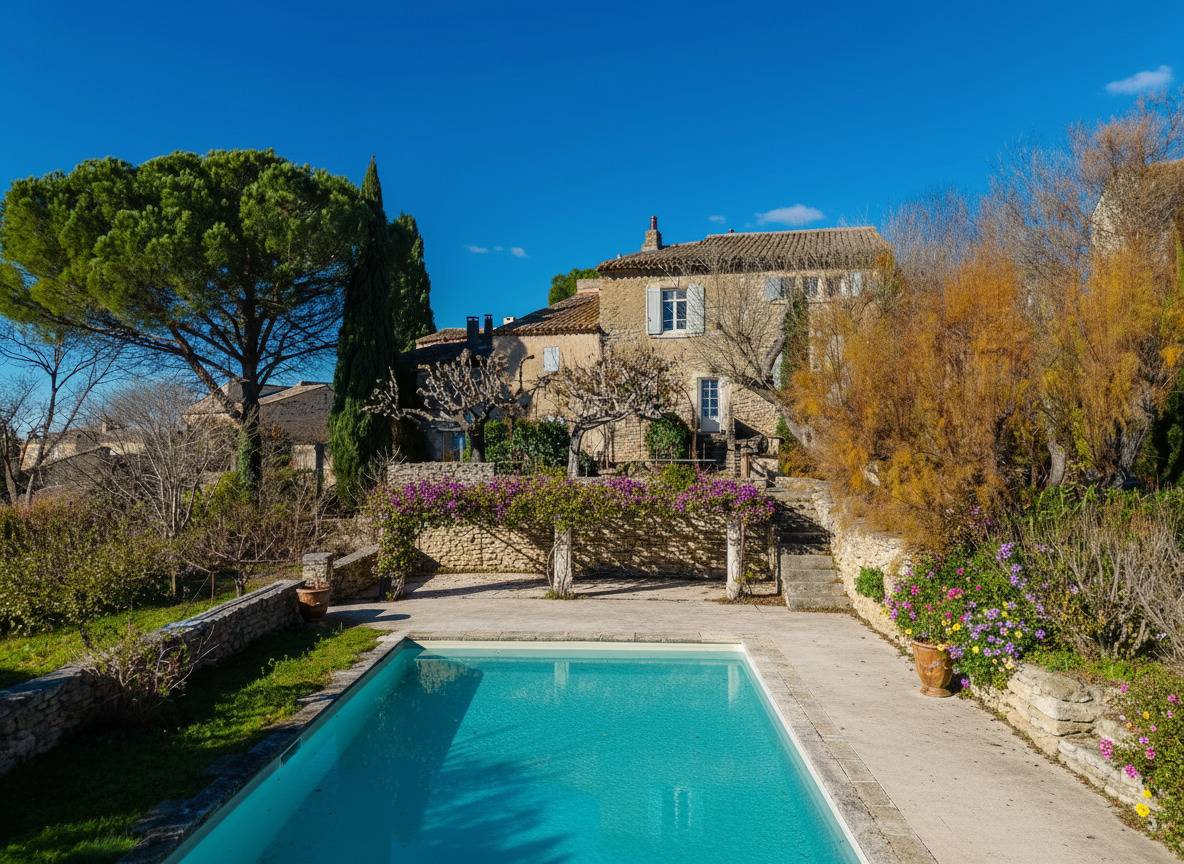 Exceptionnelle propriété avec appartement indépendant, piscine et dépendances sur terrain paysagé de 3500 m² avec vues dégagées.