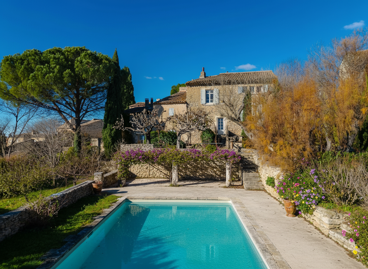Exceptionnelle propriété avec appartement indépendant, piscine et dépendances sur terrain paysagé de 3500 m² avec vues dégagées.