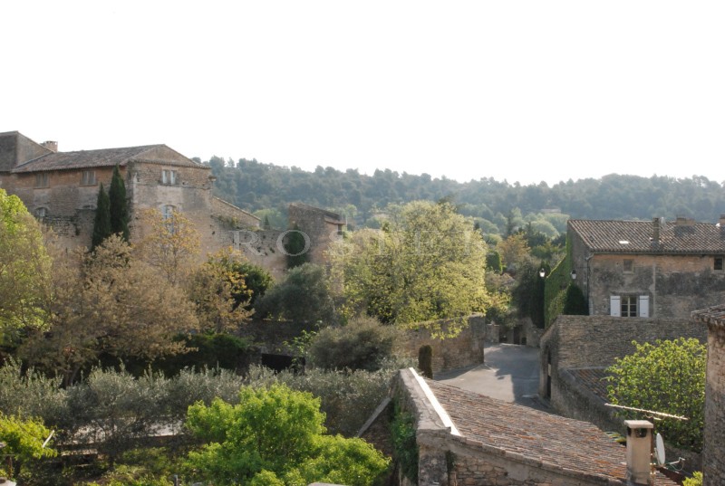 En Luberon,  à vendre, maison de village très lumineuse, avec jolie vue sur un château de Provence  