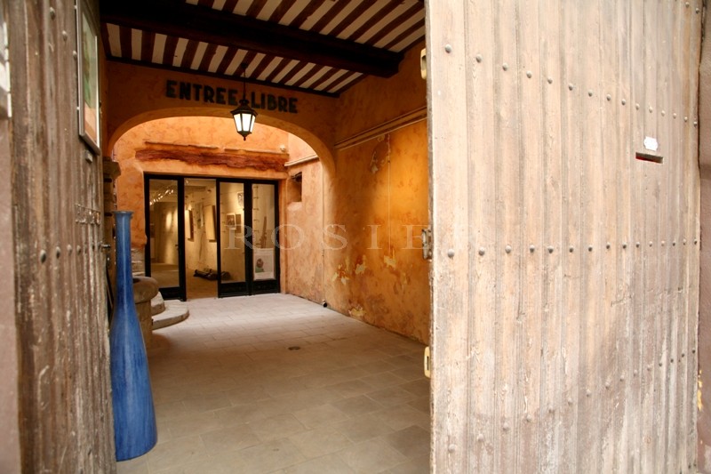 A vendre, à l'Isle sur la Sorgue,  belle situation pour cette maison de village avec boutique / galerie  dans le centre ville 
