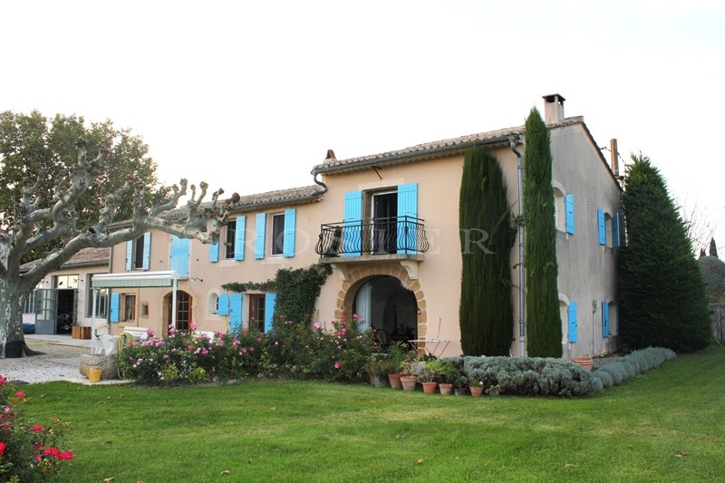 En vente au pied du Luberon,  beau mas provençal du XIXème siècle avec dépendance,  dans un parc paysager 