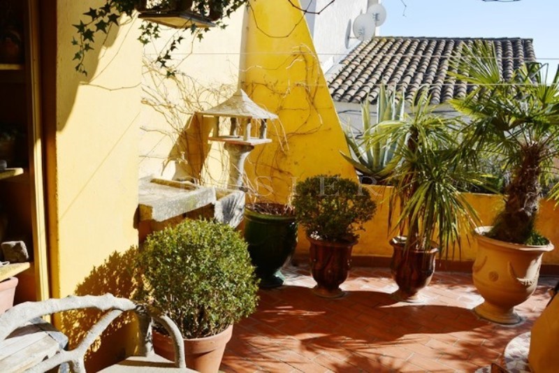 A proximité des Baux de Provence,  à vendre, maison de ville, pleine de charme, avec terrasse,  espace boutique et appartement indépendant 