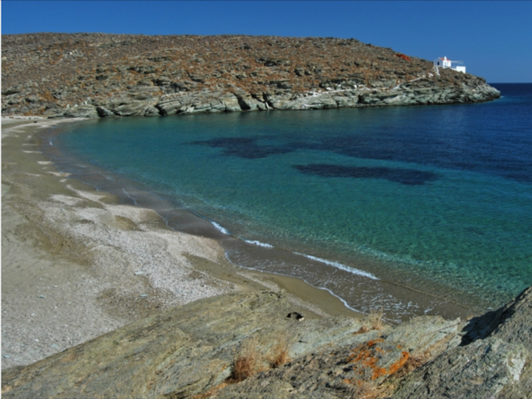 Maison au bord de la mer Egée