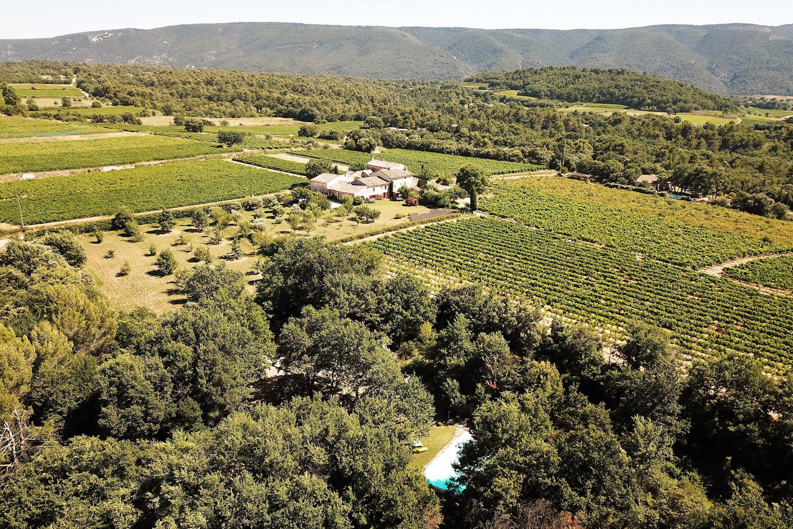 Mas avec cour intérieure et piscine sur presque 4 hectares   