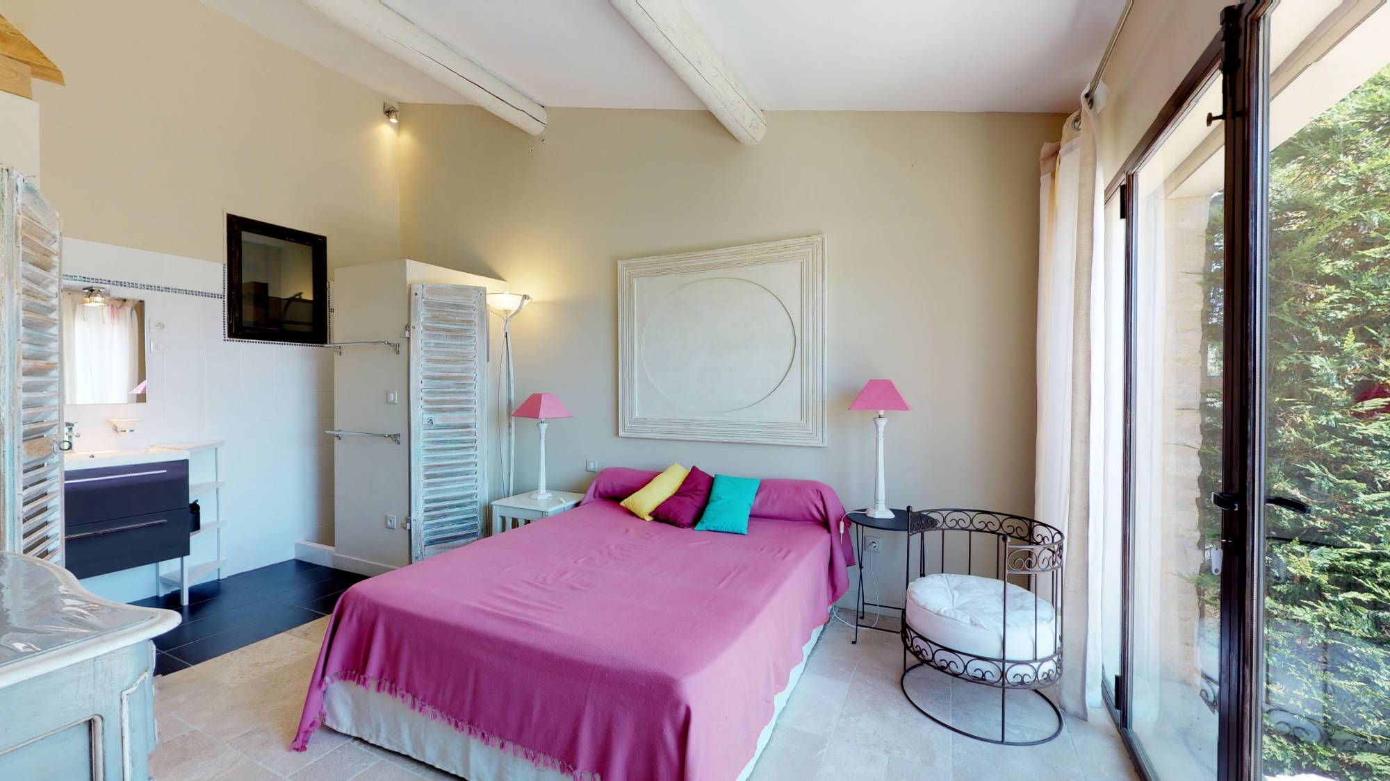 à Gordes, maison contemporaine avec vue   