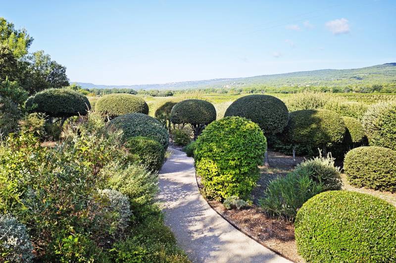 Exclusivité - À Saint Saturnin lès Apt, sur plus de 2.5 ha, superbe maison à la restauration parfaite avec piscine, tennis et vue sur Gordes.