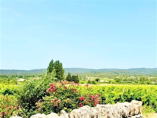 à Gordes, maison de plain pied avec vue sur les vignes   