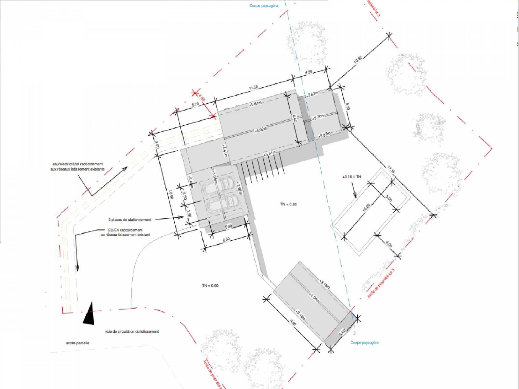 Terrain à bâtir avec permis de construire proche de Gordes   