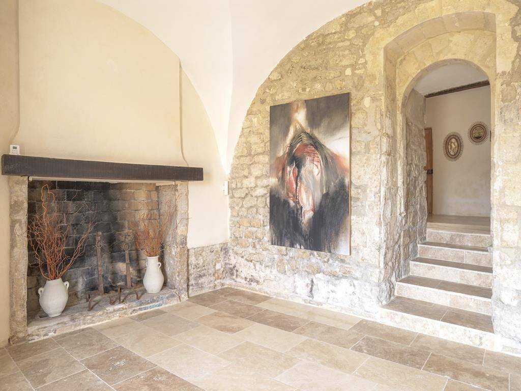 Pittoresque maison de village avec bassin provençal et vue panoramique   