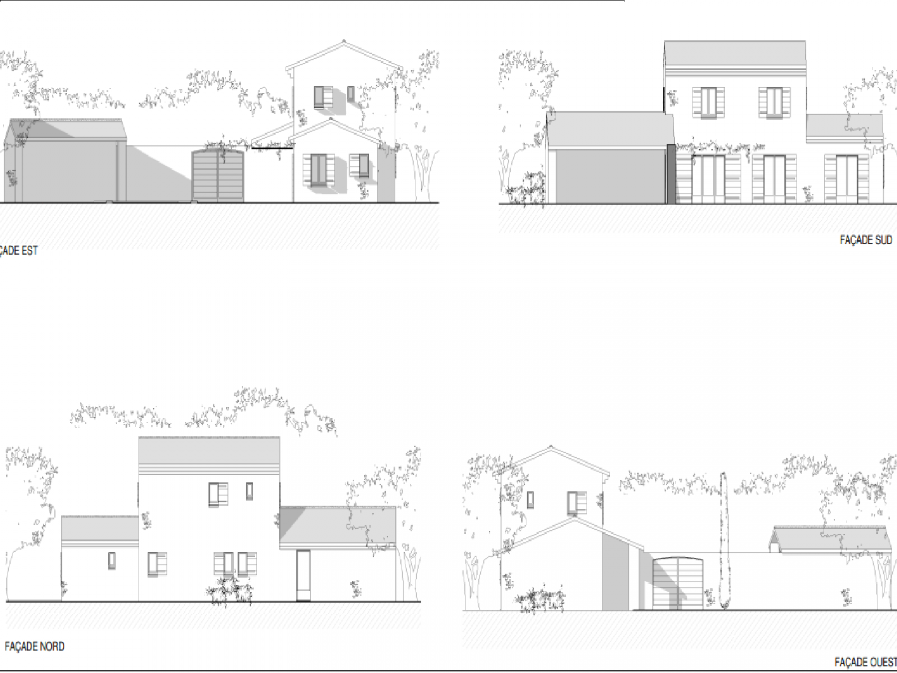 Proche du centre village, terrain avec permis de construire   