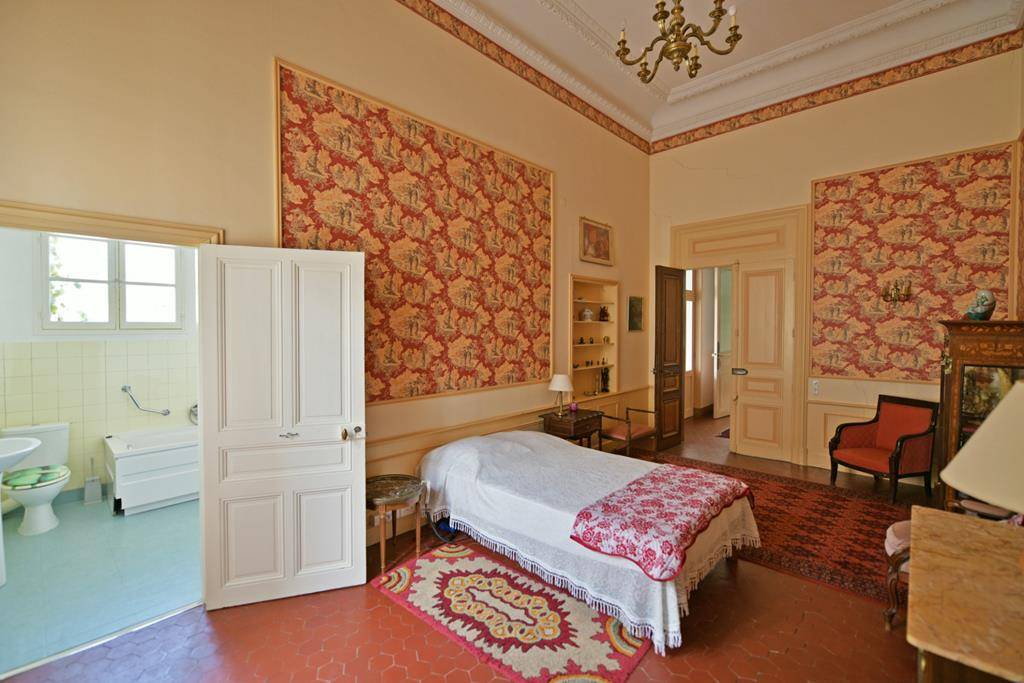 A la vente, élégant hôtel particulier Renaissance à rénover avec jardin, annexes et appartements indépendants au centre de l'Isle-sur-la-Sorgue.
