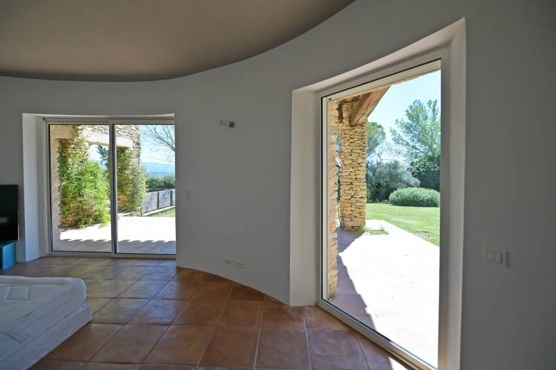 maison avec vue sur le Luberon