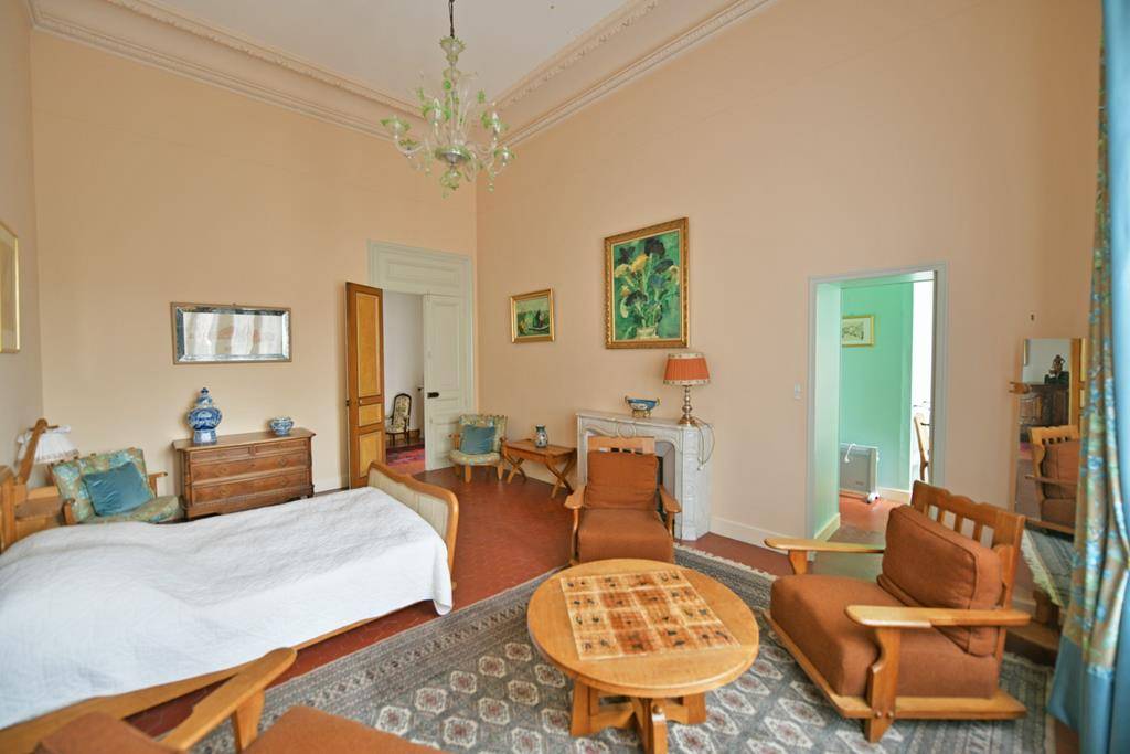 A la vente, élégant hôtel particulier Renaissance à rénover avec jardin, annexes et appartements indépendants au centre de l'Isle-sur-la-Sorgue.
