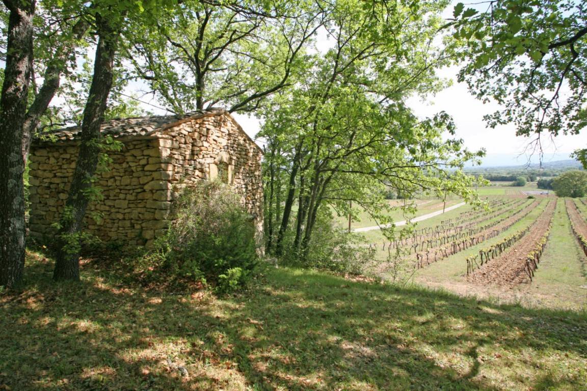 à Gordes, maison en pierre avec piscine et vues panoramiques     