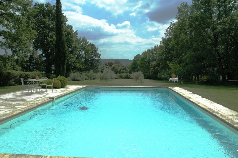 Mazet 19ème en sud Luberon avec piscine sur 21 000 m² dont vignes