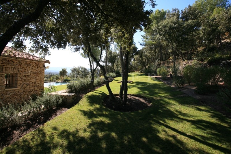 Superbe maison moderne avec vue sur le Luberon et piscine à débordement  