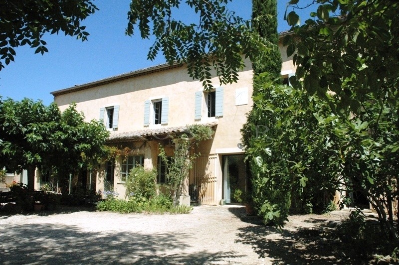 Authentique mas  face au Luberon en coeur de village 