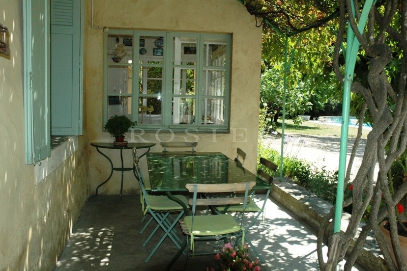 Authentique mas  face au Luberon en coeur de village 