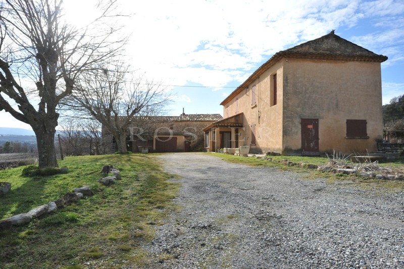 Mas ancien à restaurer avec annexe face au Luberon  au millieux des vignes