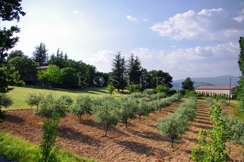 Luberon, proche d'un village perché,   bastide à vendre avec piscine et vues.