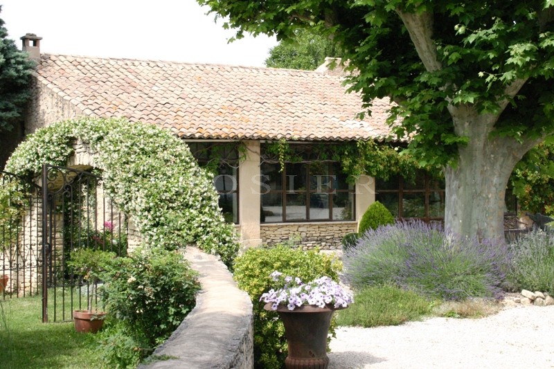 A vendre, en Luberon,  très beau mas provençal en pierres apparentes, entièrement rénové,  avec un jardin très agréable et une piscine 