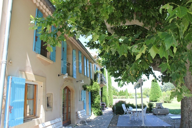 En vente au pied du Luberon,  beau mas provençal du XIXème siècle avec dépendance,  dans un parc paysager 