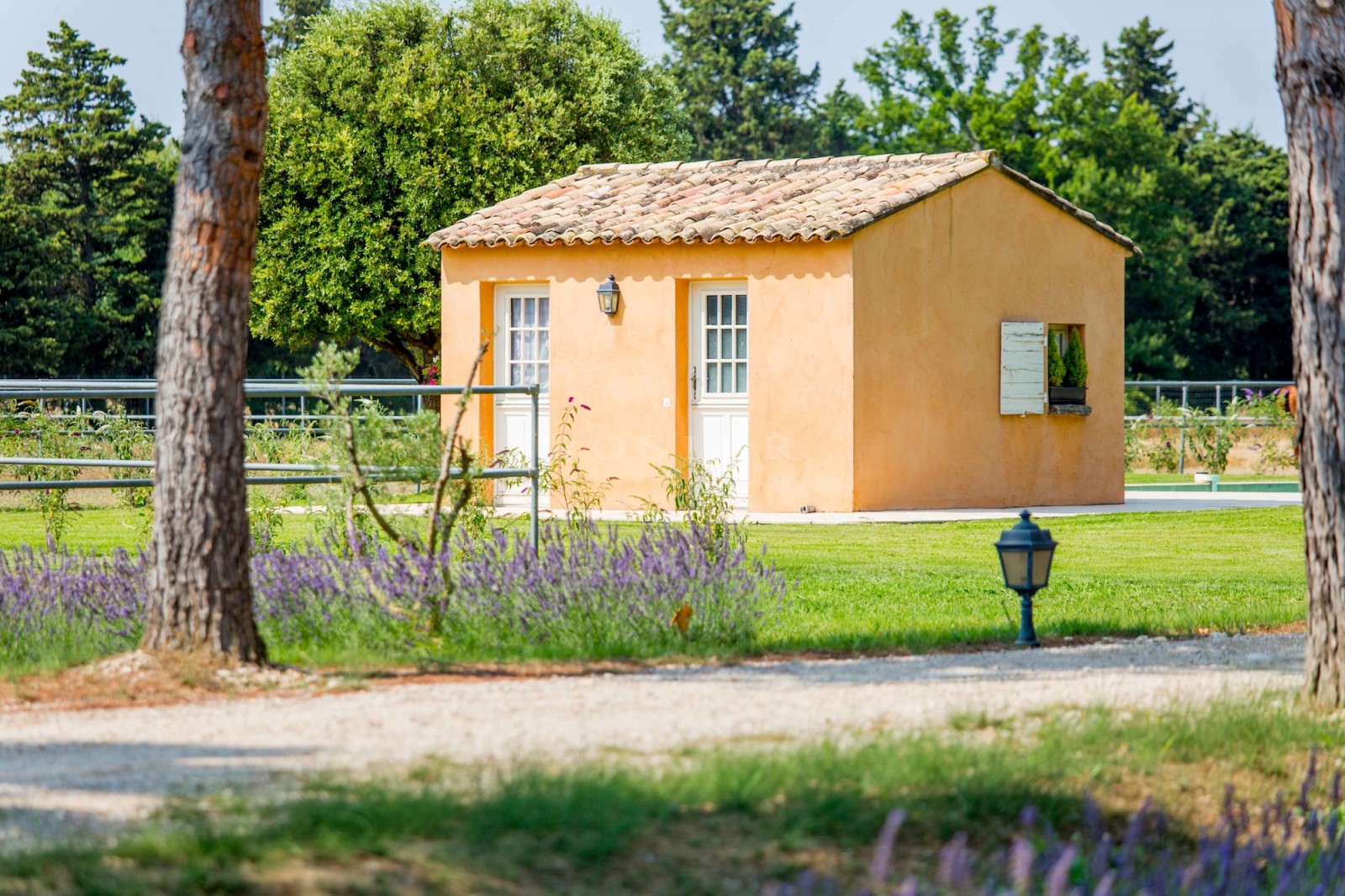 Mas ancien rénové avec tennis et piscine sur 5,6 hectares équestres   