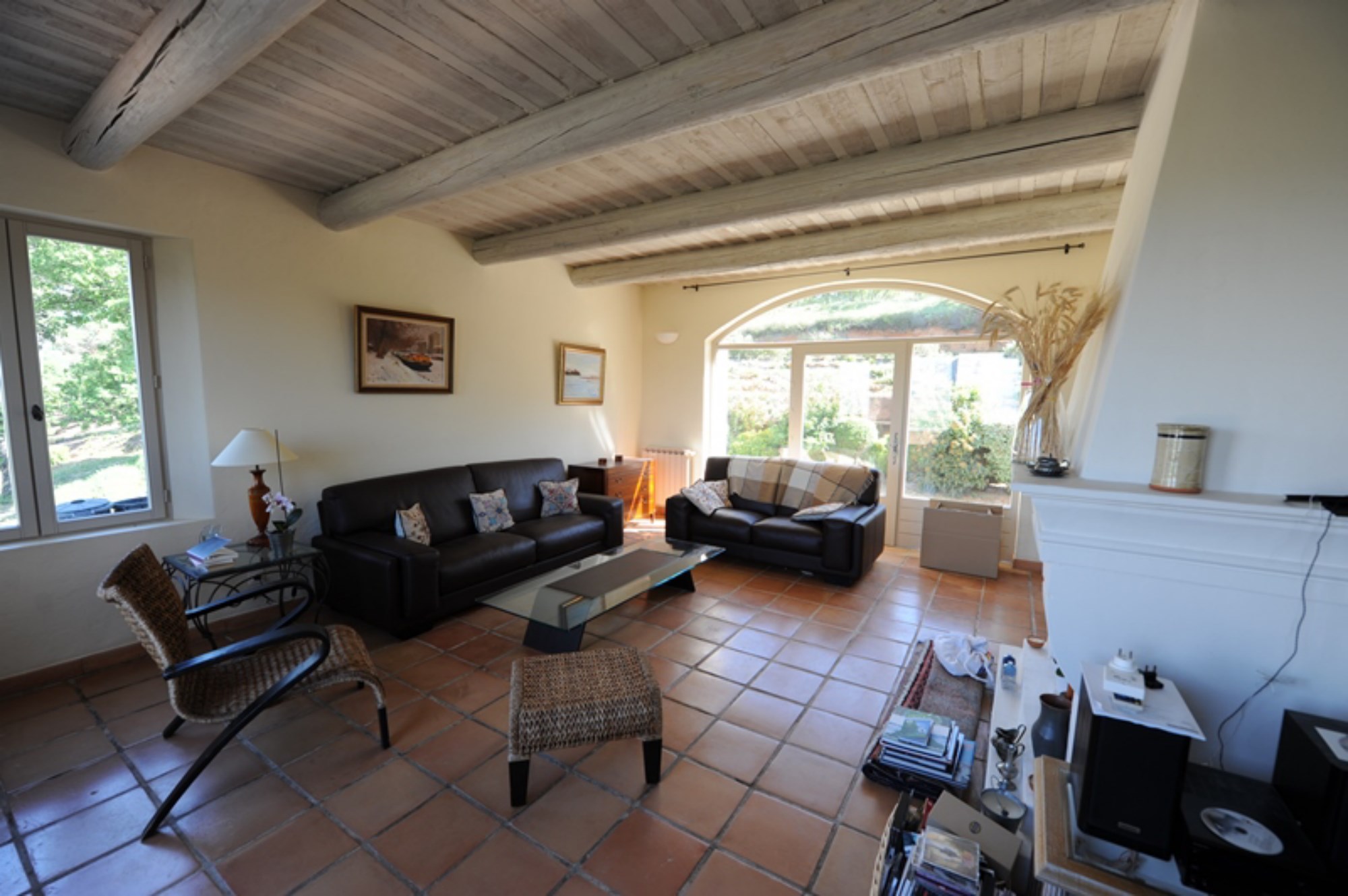 A vendre,  en Luberon, maison avec appartement,  maison d'amis, piscine et vue 
