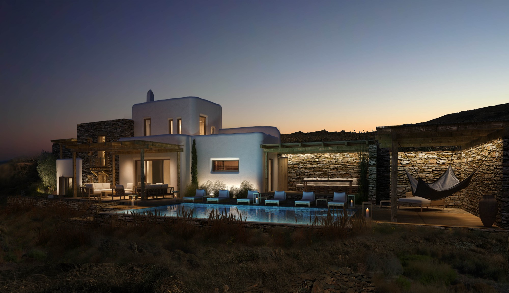En Grèce, à vendre,  superbe villa face à la mer avec 6 chambres et piscine  