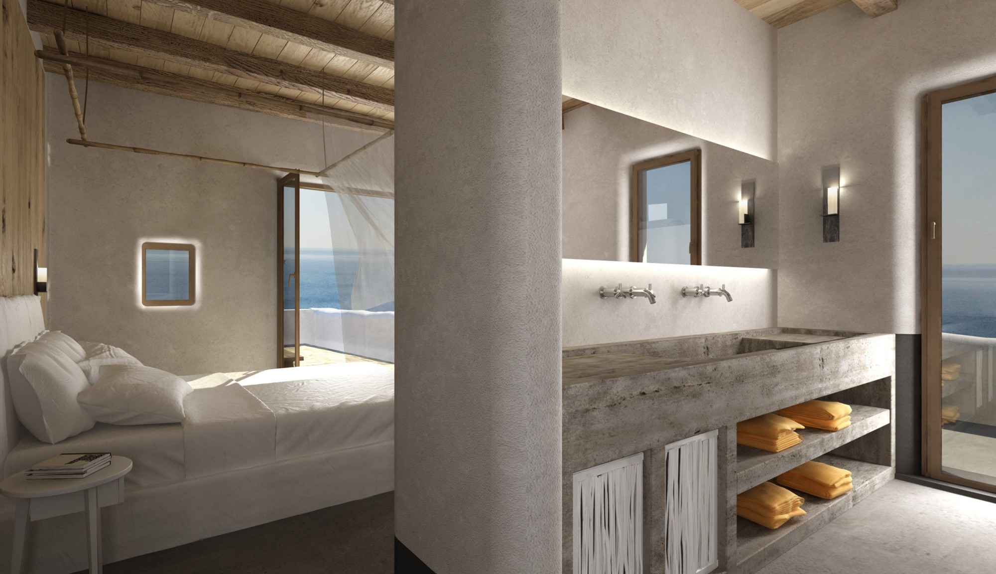 En Grèce, à vendre,  superbe villa face à la mer avec 6 chambres et piscine  