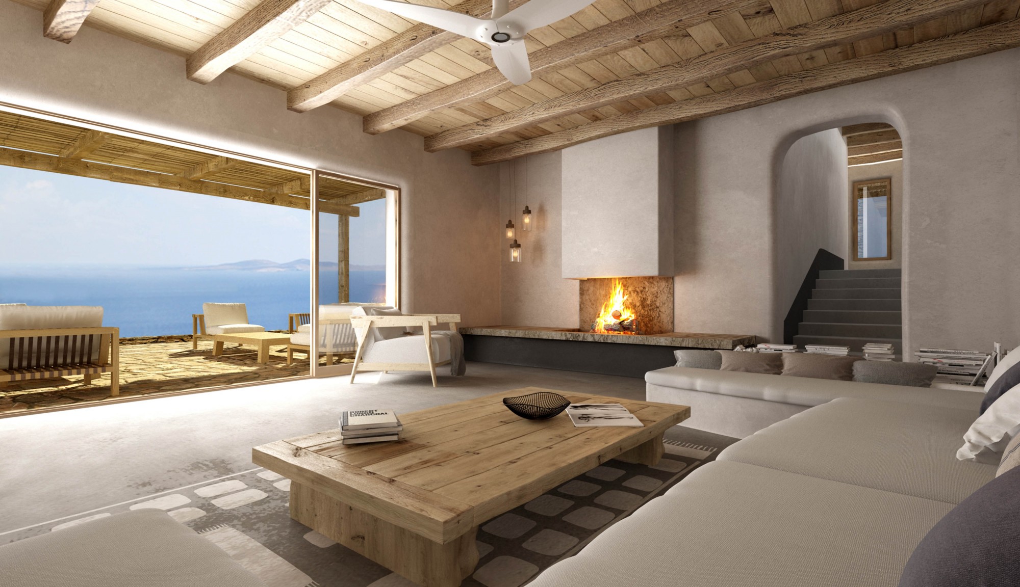 En Grèce, à vendre,  superbe villa face à la mer avec 6 chambres et piscine  