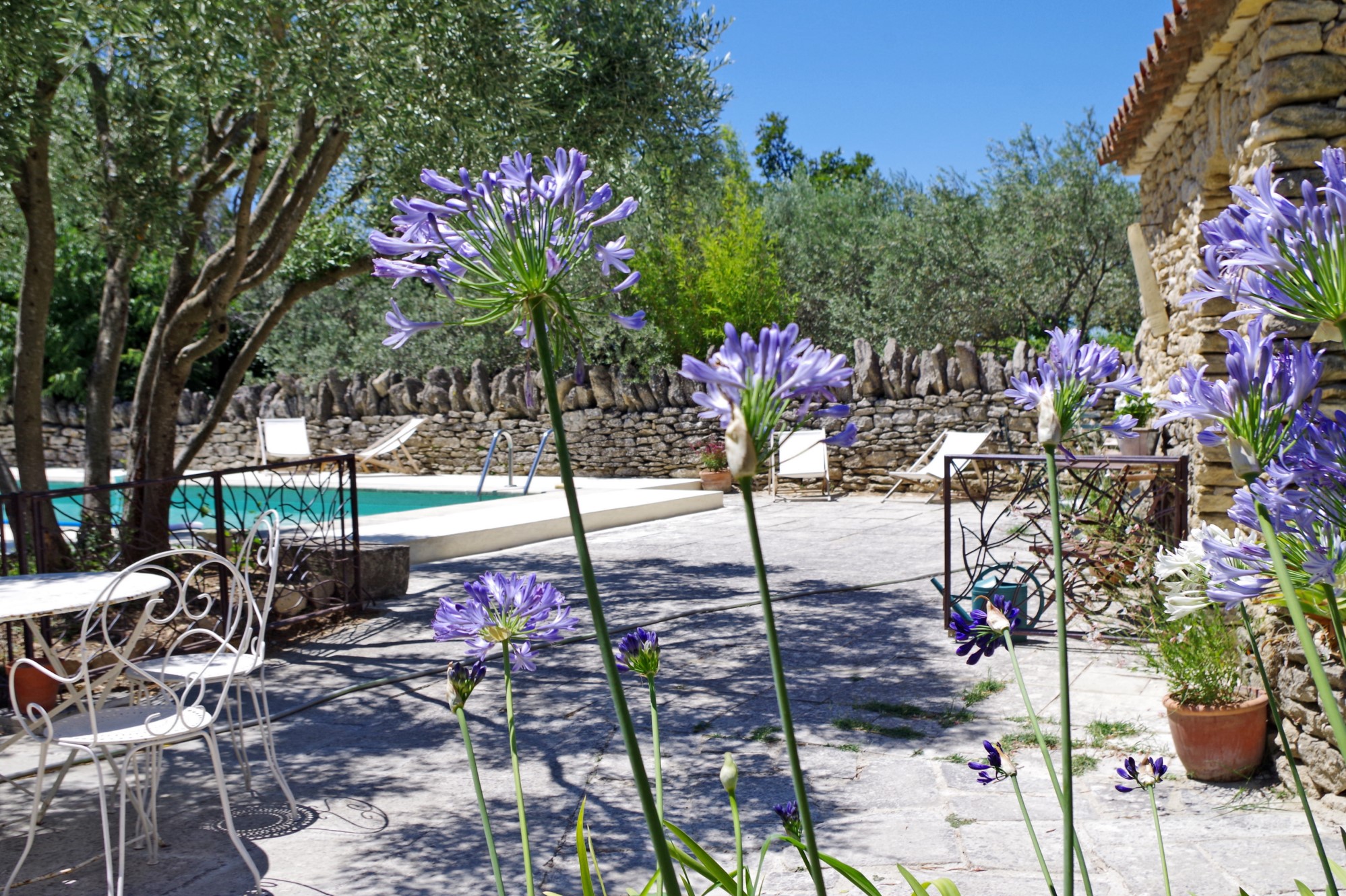 Propriété en pierre avec vue et piscine à vendre en Provence