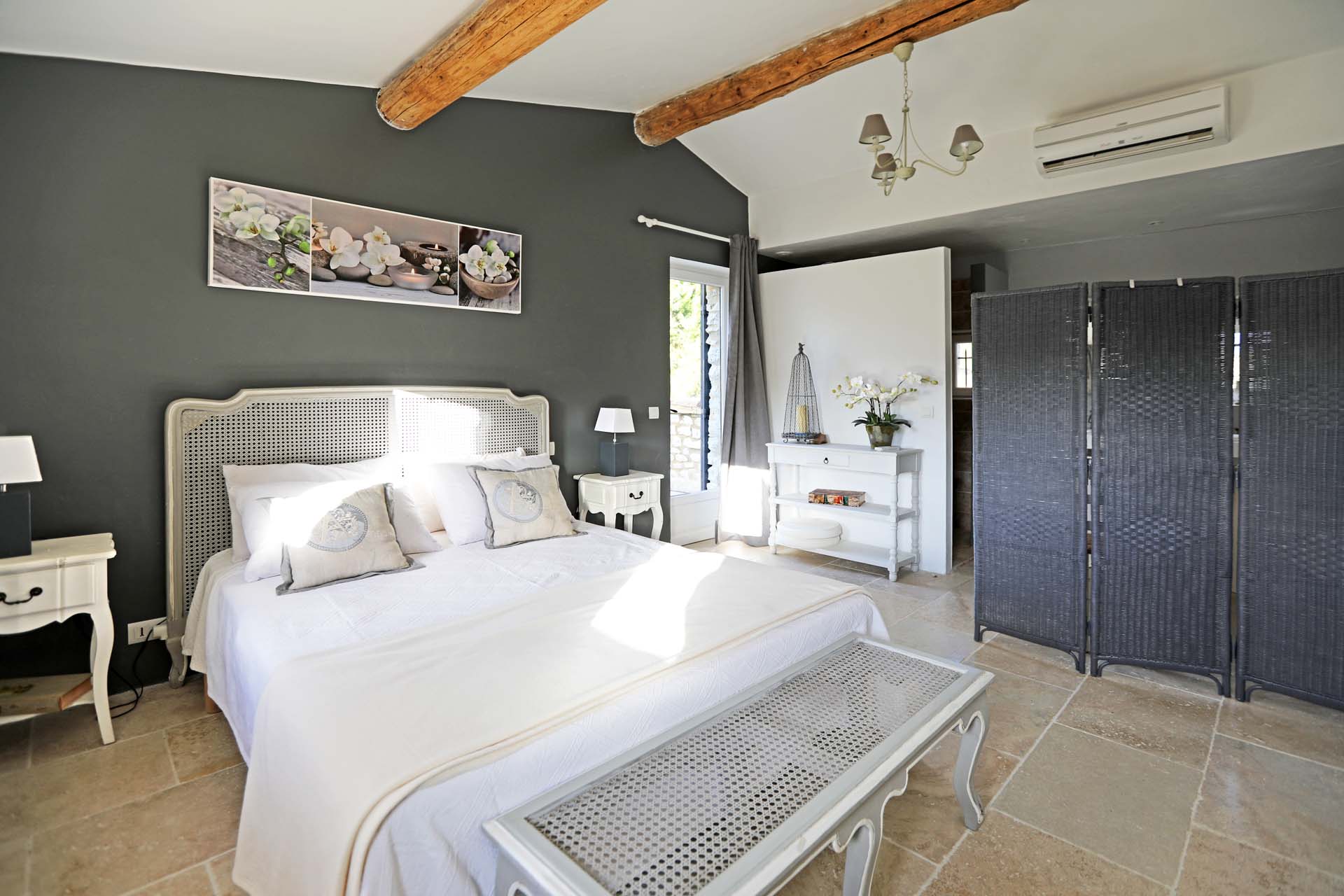 La chambre du haut et l'accés à la terrasse