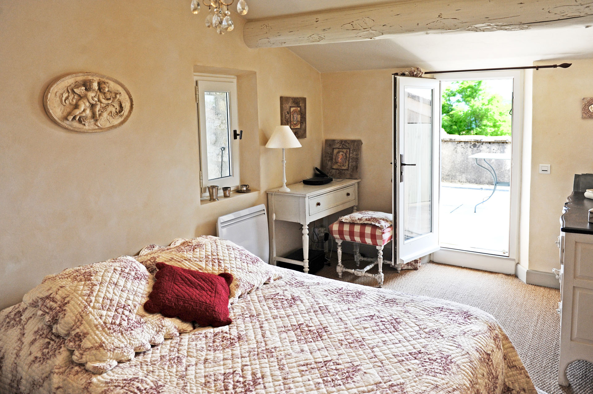 Une des chambres de la maison