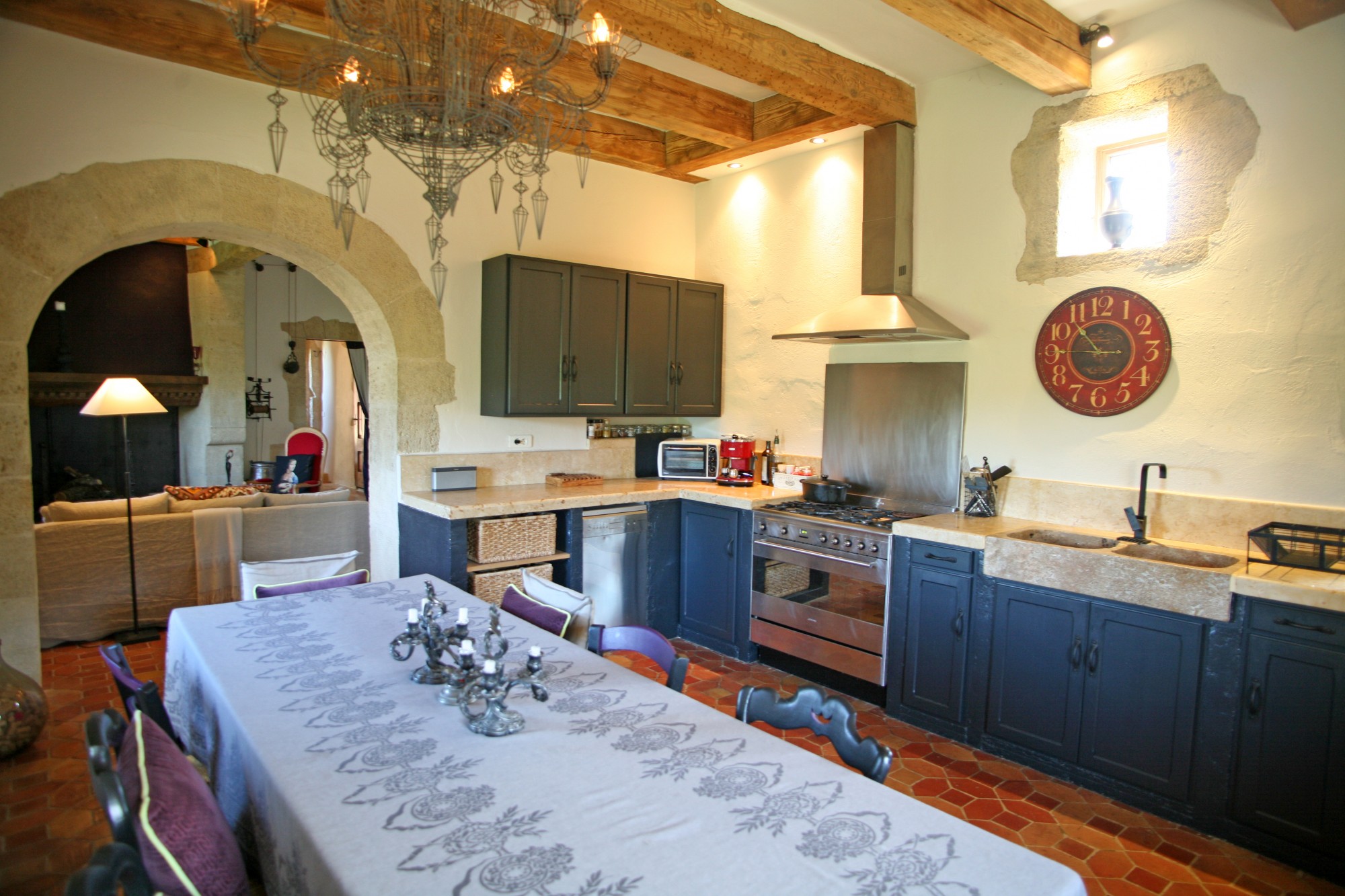 dans le Luberon, superbe maison de village avec vue exceptionnelle   
