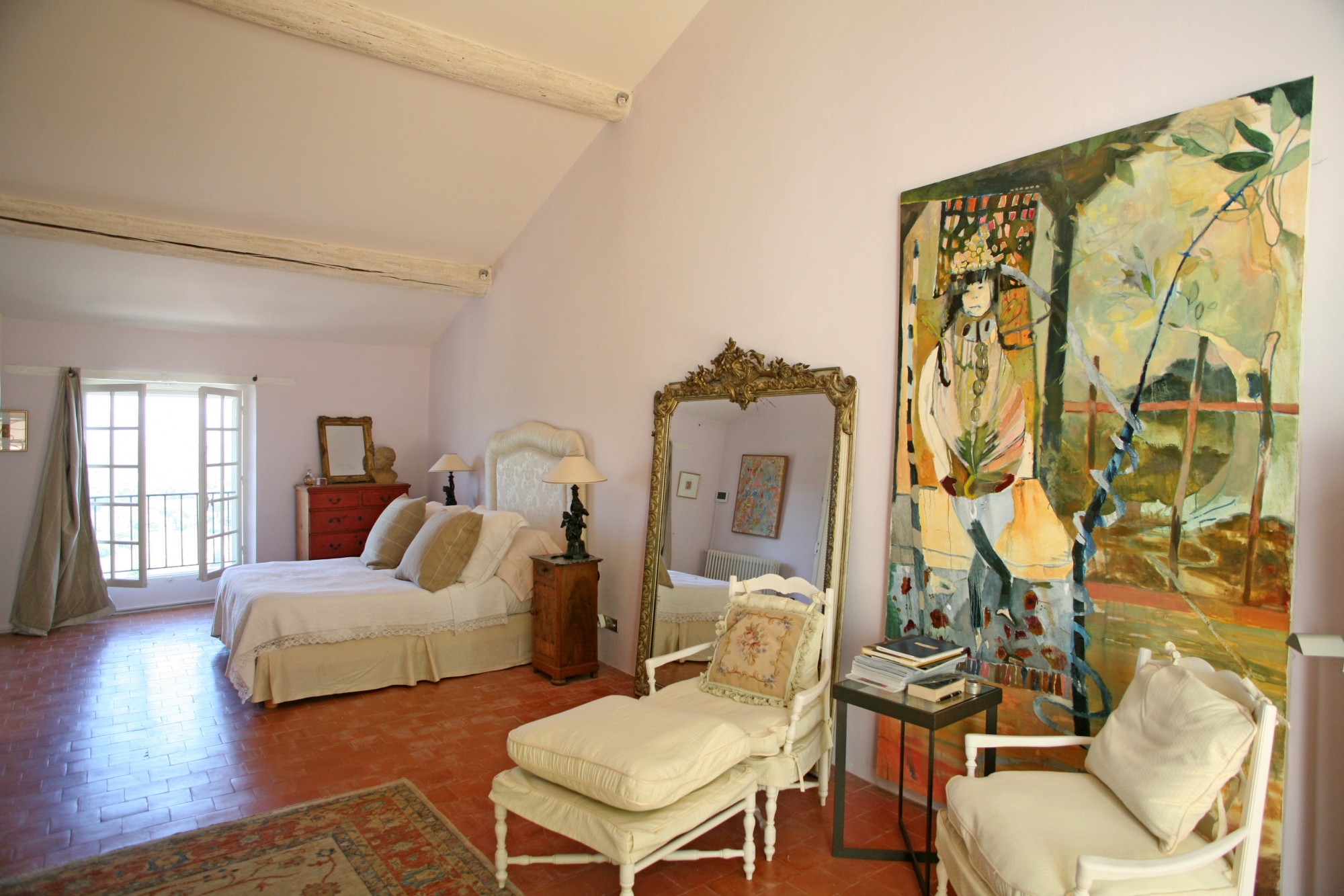 Ménerbes, très belle maison de village avec vues superbes   
