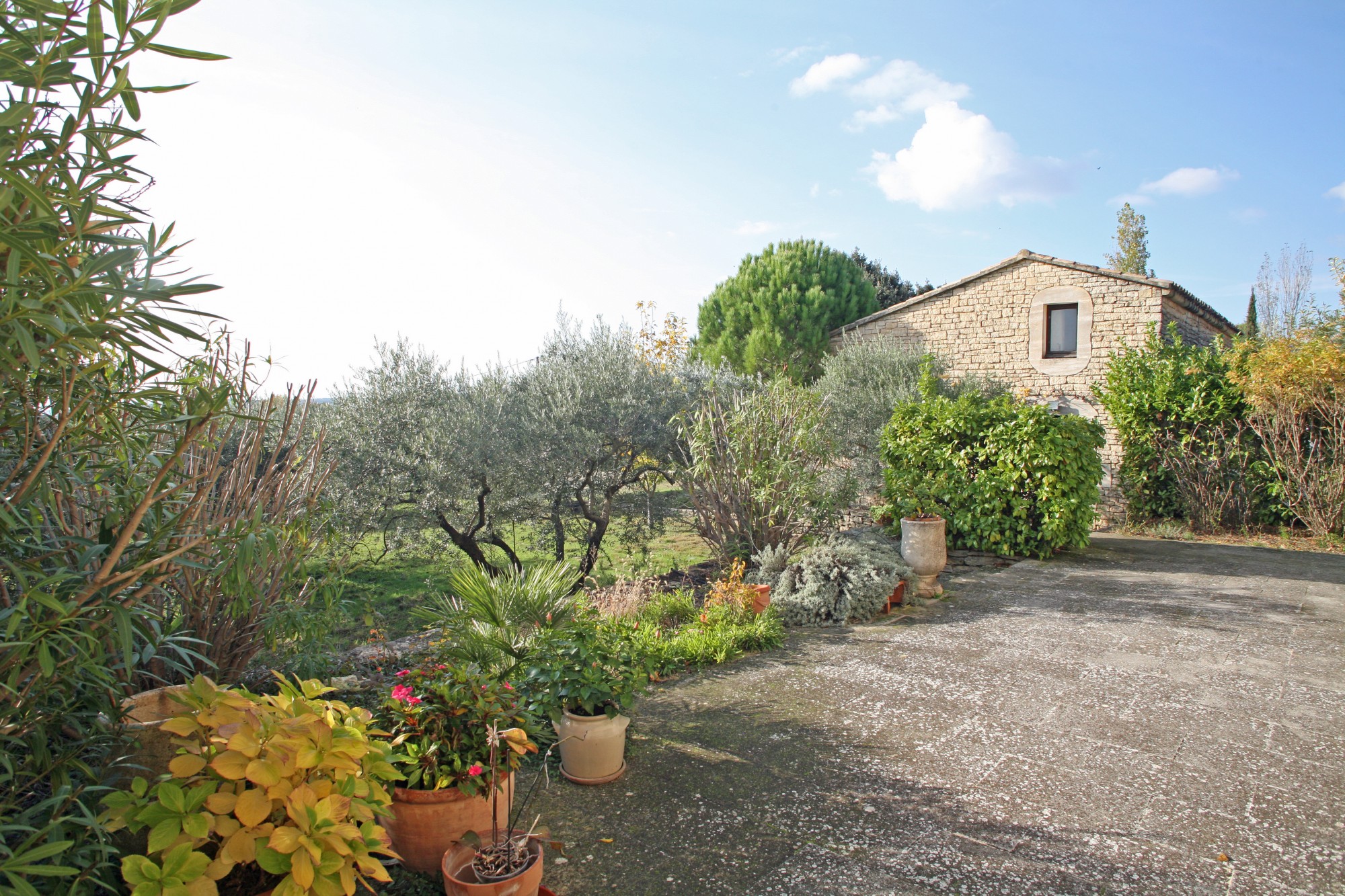 Maison en pierre avec annexes et piscine   