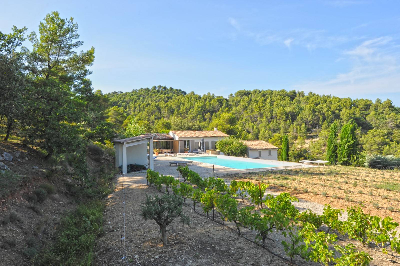 Luberon, villa avec vue panoramique sur 1,6 hectares   