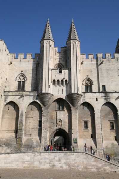 Le Palais des Papes Avignon, entrée principale