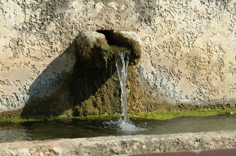 Some fountains are rustic, discreet, beautiful in their simplicity