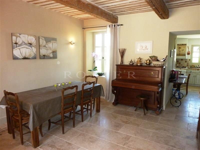 Close to one of the Luberon's listed villages, for sale, renovated bastide with pool overlooking the Luberon Mountains