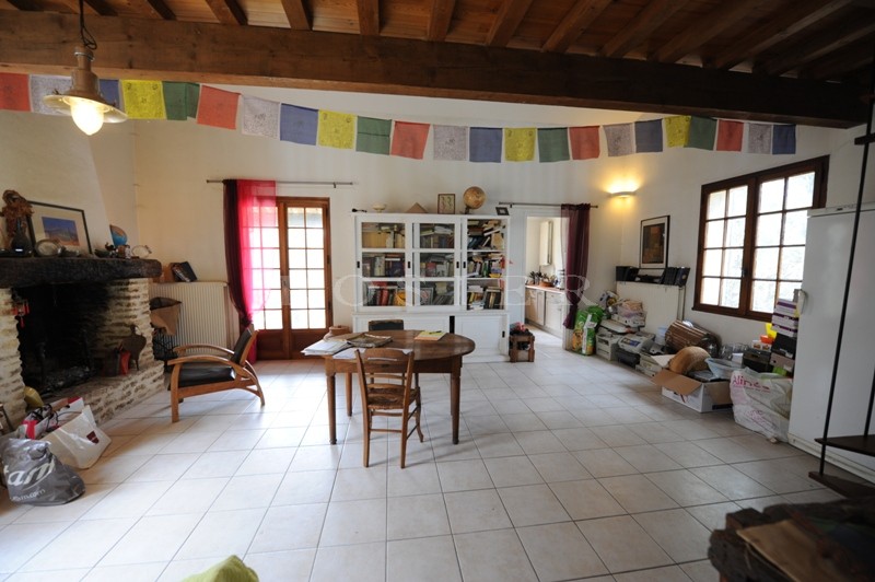 Gorde, close to the centre of the famous Luberon hilltop village, for sale, one storey stone house with a large garden