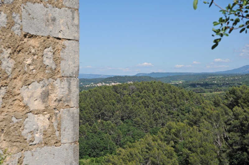 Chanoines Castle with its Roman cloister, in stones, in Provencal village in the Luberon, for sale - sole agent 