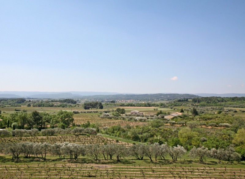 Superbe vue sur la vallée, paysage superbe en Provence 