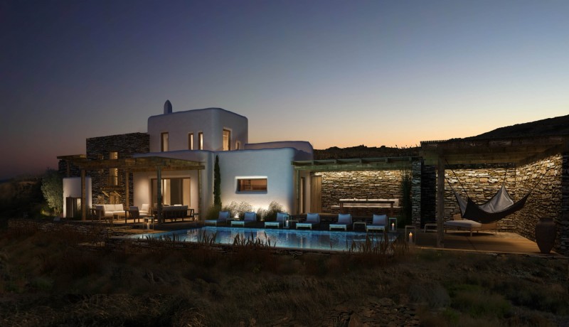 Vente En Grèce, à vendre,  superbe villa face à la mer avec 6 chambres et piscine
