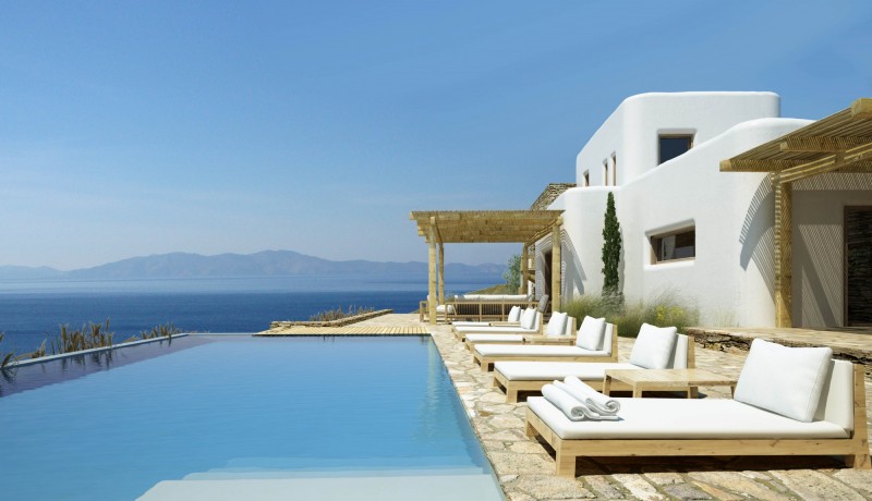 Vente En Grèce, à vendre,  superbe villa face à la mer avec 6 chambres et piscine