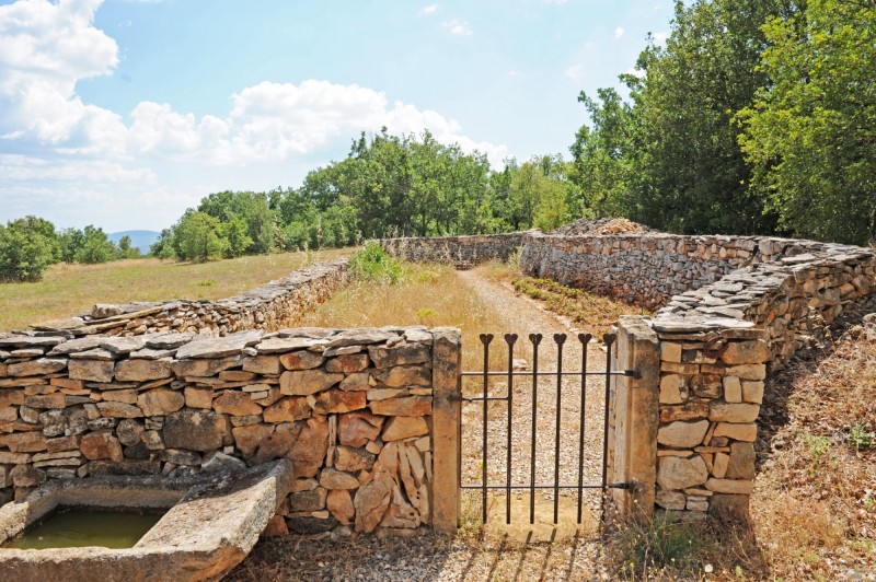 For sale in the Monts du Vaucluse, authentic provençal farm restored on 35 hectares of land