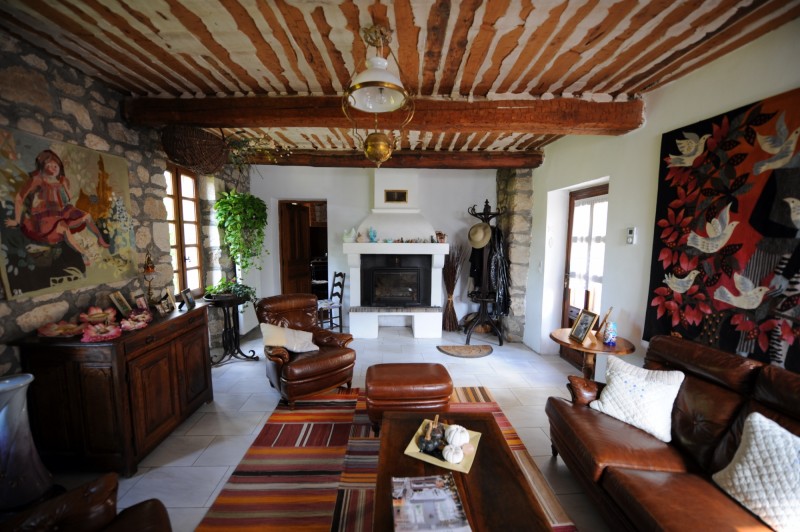 In Luberon, old stone farmhouse for sale to renovate with 58 hectares of land