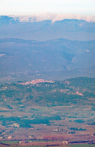 Roussillon et le mont Ventoux depuis le Luberon